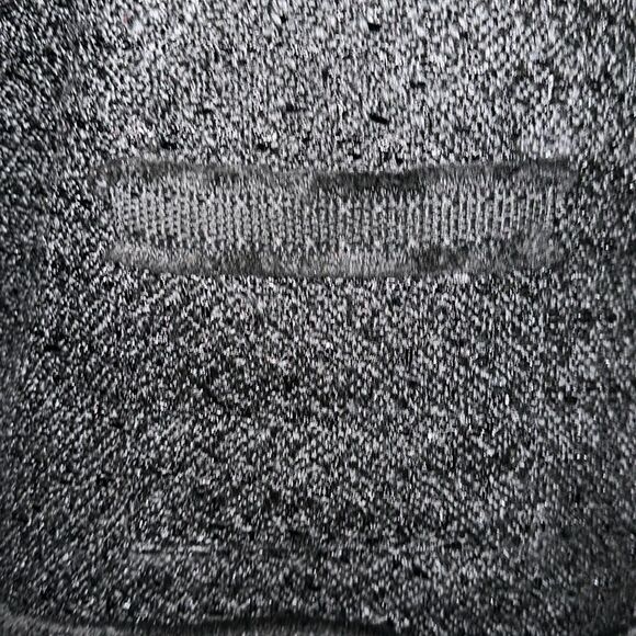 IS 3X Black Button Front Tweed Blazer with Gold Tone Pearl Buttons and Pockets - Picture 6 of 13